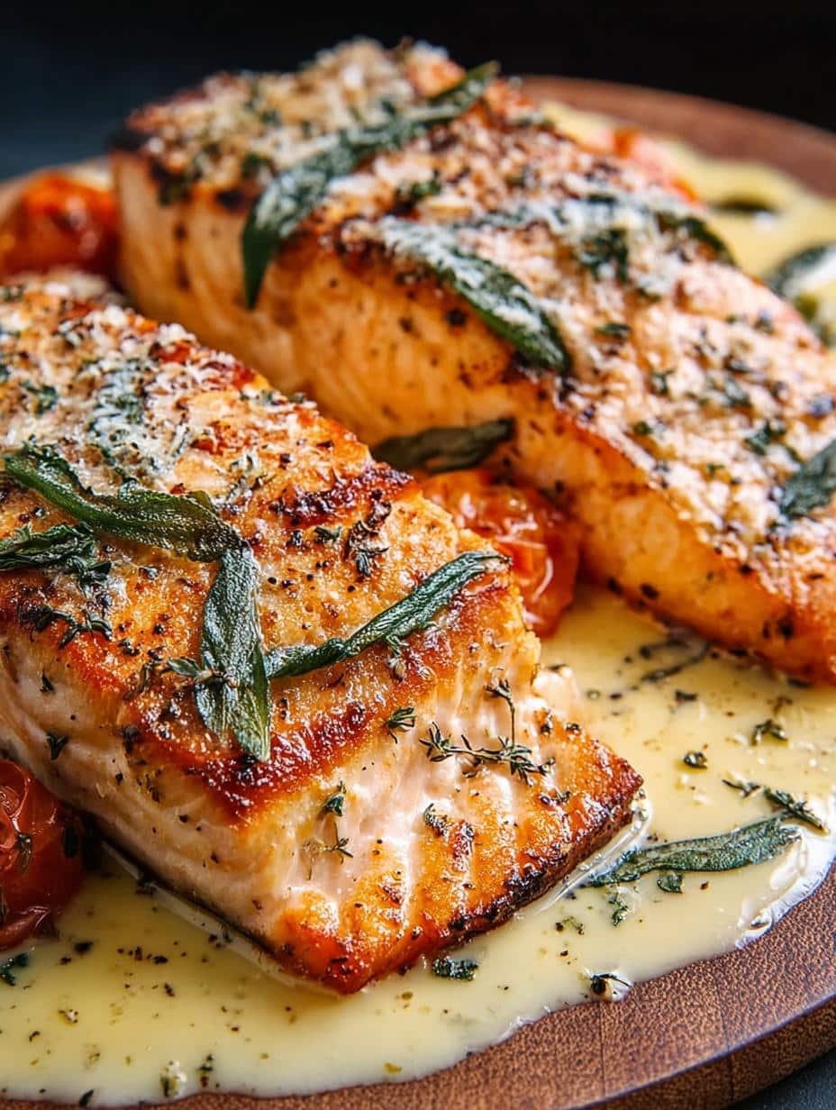 Tuscan Salmon with Parmesan: 5-Star Flavorful Delight - Tuscan Salmon with Parmesan - additional detail