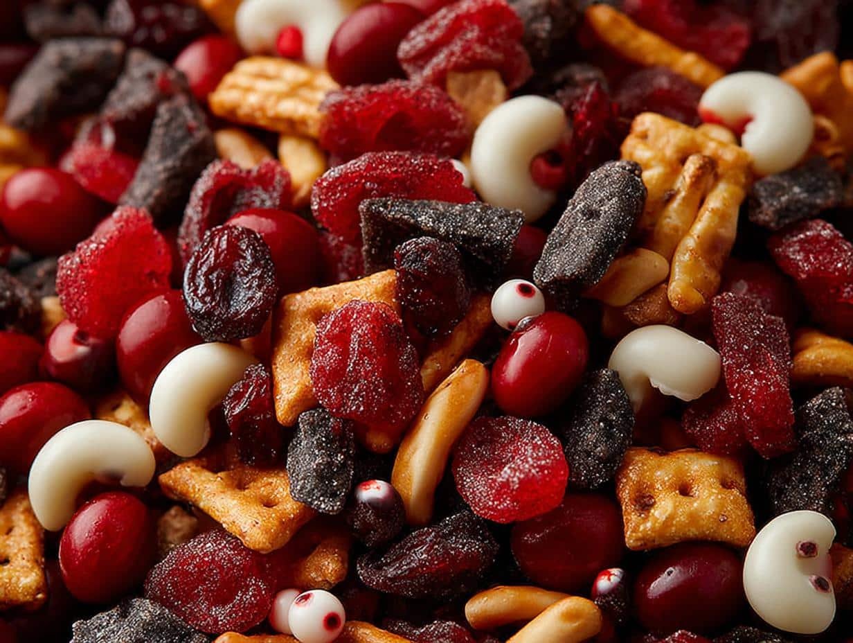Vampire Bite Trail Mix: Spooky, Sweet Treat - Vampire Bite Trail Mix - additional detail