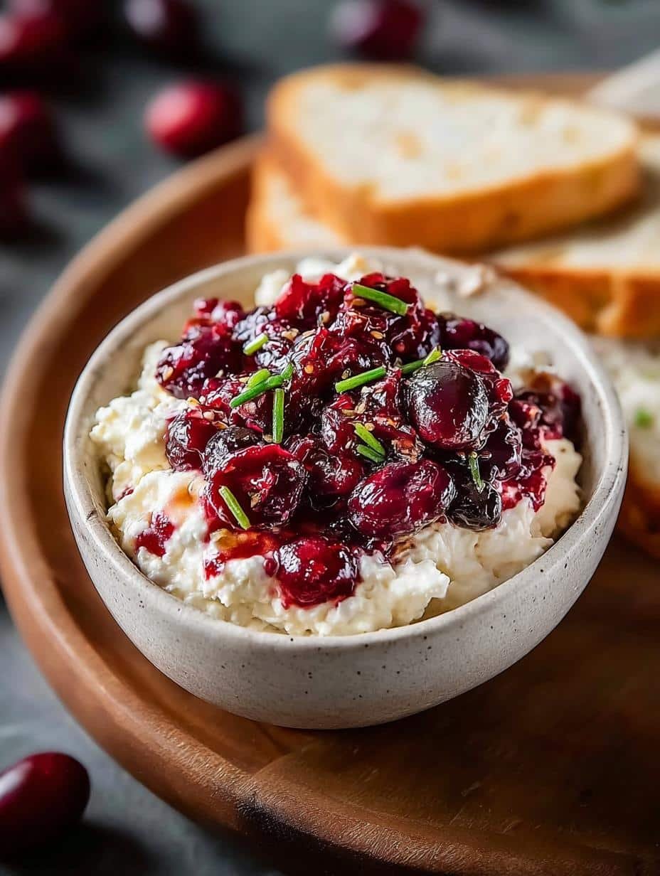 Zesty Cranberry Jalapeno Cream: 5 Flavorful Variations - A close-up of the creamy Zesty Cranberry Jalapeno Cream spread on a cracker, showcasing its texture and vibrant colors.
