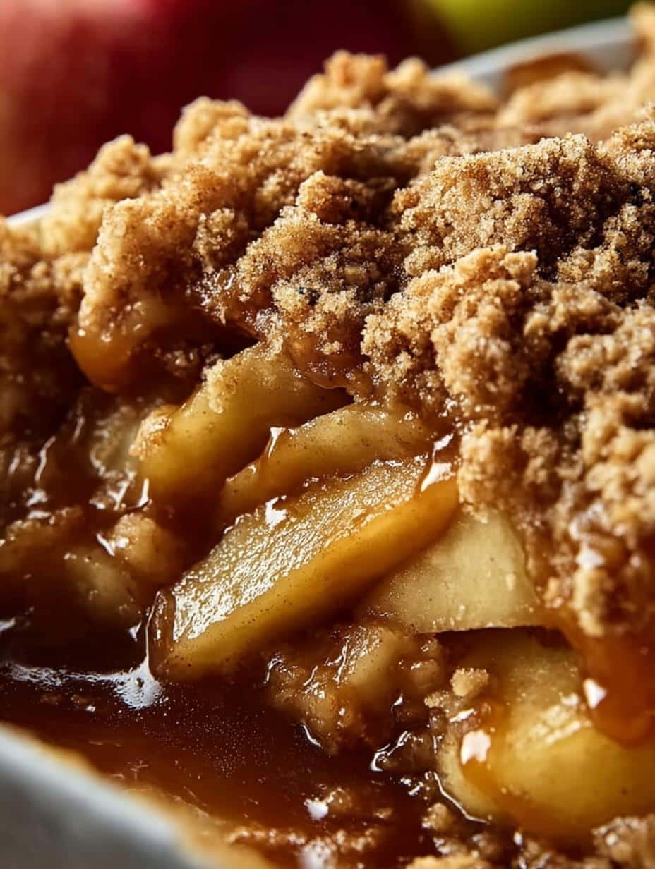 Apple Crisp: 5 Irresistible Reasons to Make This Cozy Dessert - Warm apple crisp with a golden-brown oat topping in a baking dish