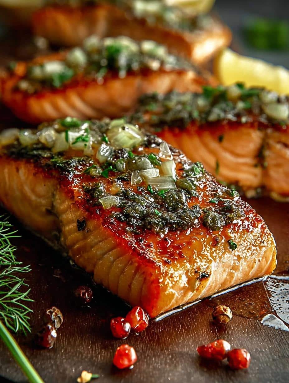 Baked Salmon with Garlic