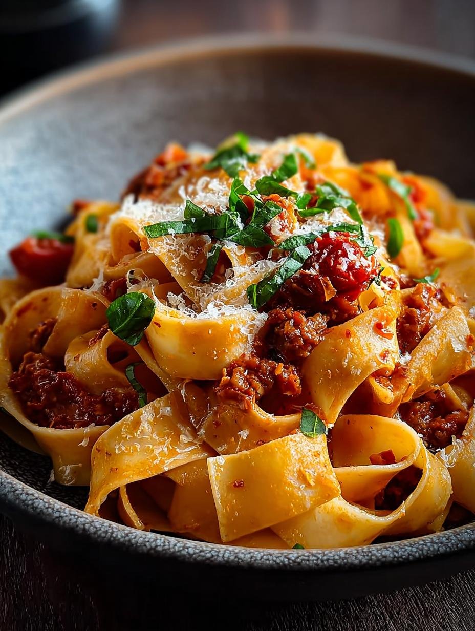 Creamy Calabrian Chili Pappardelle