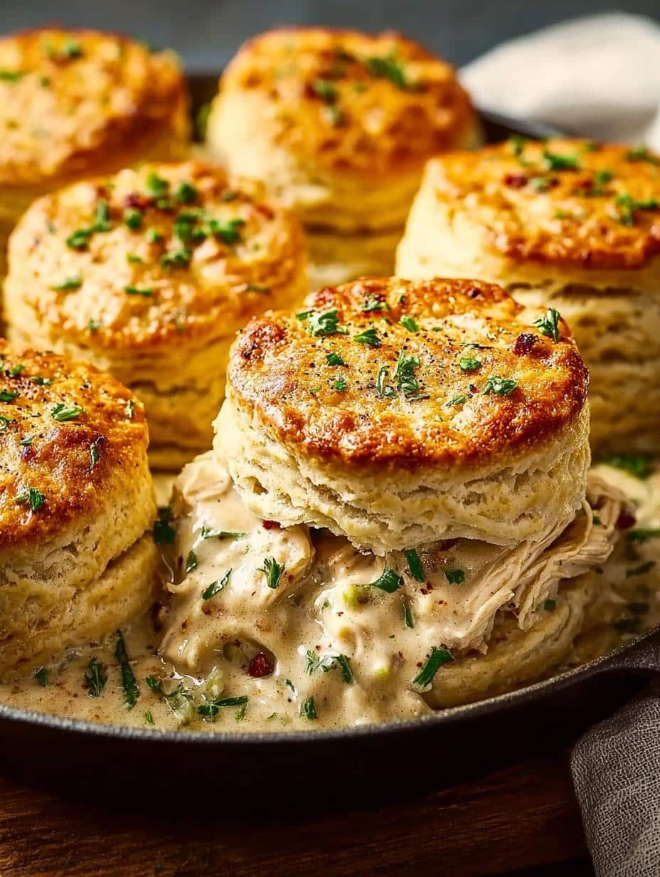 Creamy Chicken Biscuits