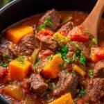 Crockpot Sweet Potato Beef