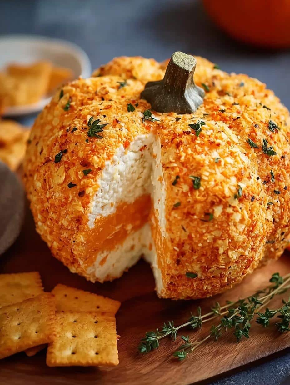 Doritos Pumpkin Shaped Cheese: 7 Festive Snack Ideas - Doritos Pumpkin Shaped Cheese - main visual representation of a finished cheese ball