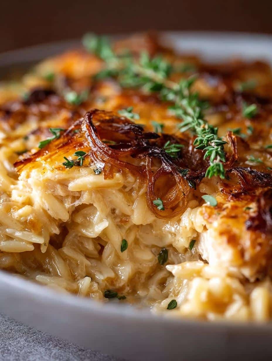 French Onion Chicken Orzo: 7 Comforting Ways to Enjoy It - French Onion Chicken Orzo - main visual representation