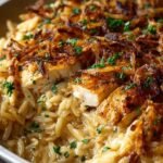 French Onion Chicken Orzo