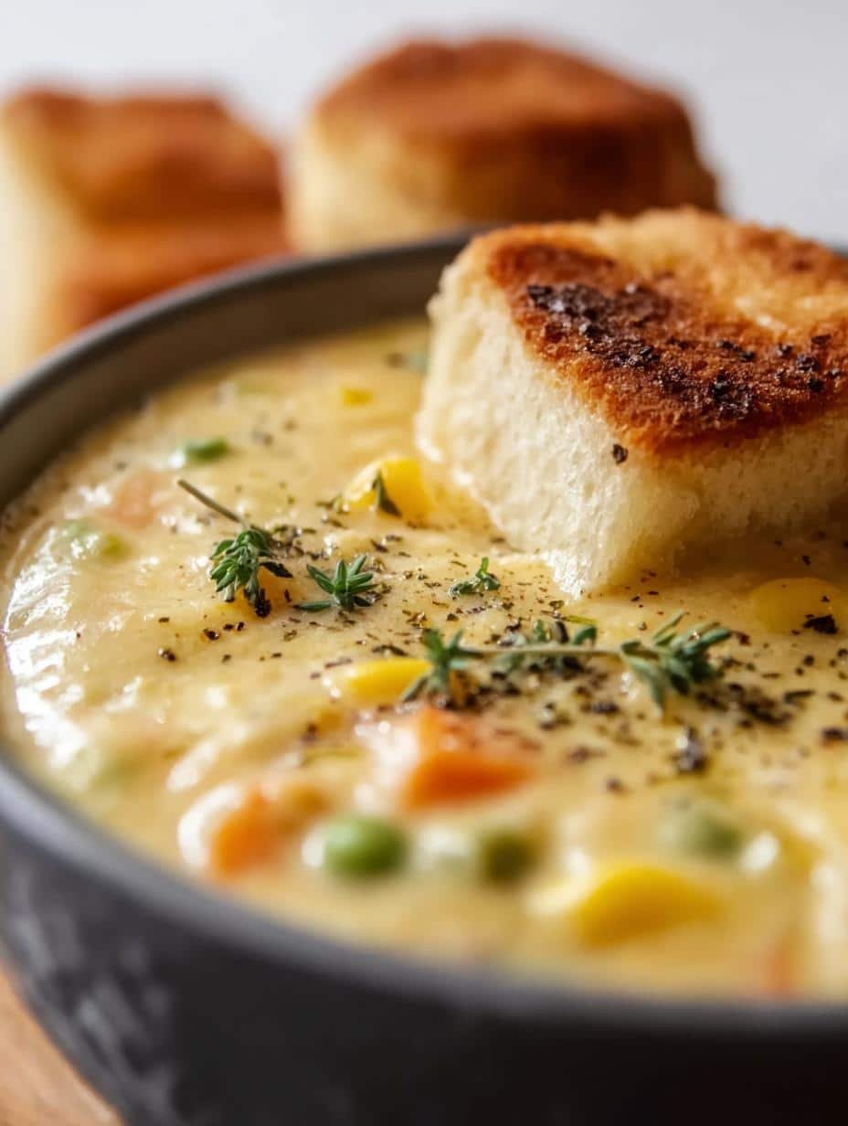 Pressure Cooker Copycat Dixie: 30-Minute Comfort Dish - Pressure Cooker Copycat Dixie - close-up of soup with spoon