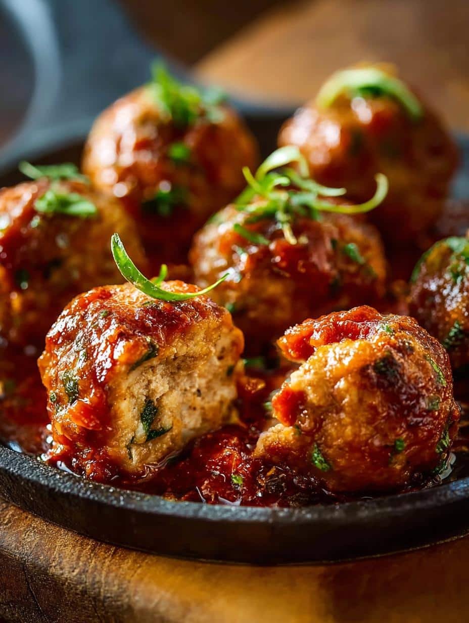Calabrian Spicy Meatballs Incredible for a Flavorful Dinner - main visual representation of cooked meatballs