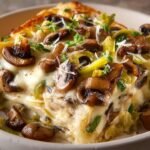 Caramelized Leek Mushroom Gruyere