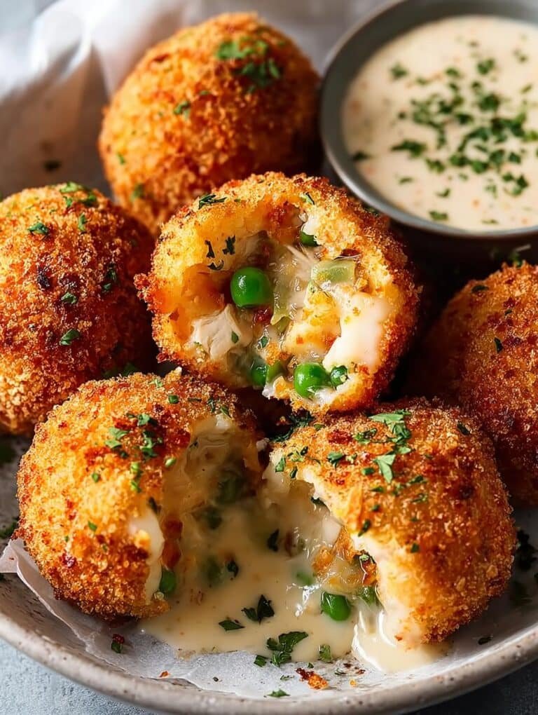 Chicken Pot Pie Croquettes