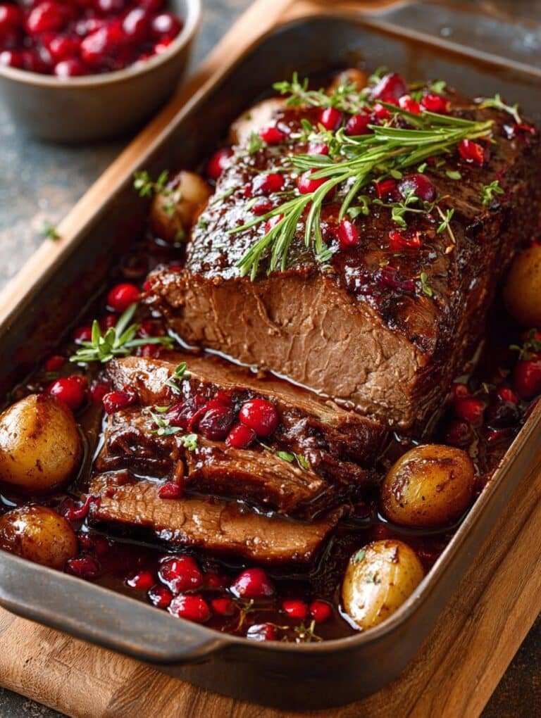 Cranberry Holiday Beef Brisket
