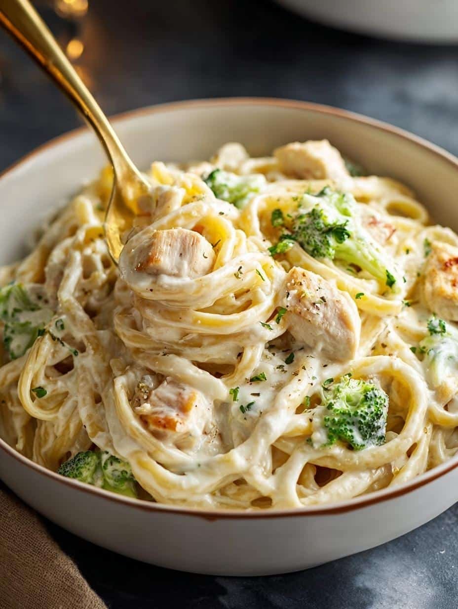 Creamy Chicken Alfredo with Store-Bought Sauce in 40 Minutes - Creamy Chicken Alfredo with - additional detail