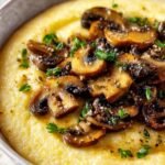 Creamy Garlic Polenta with