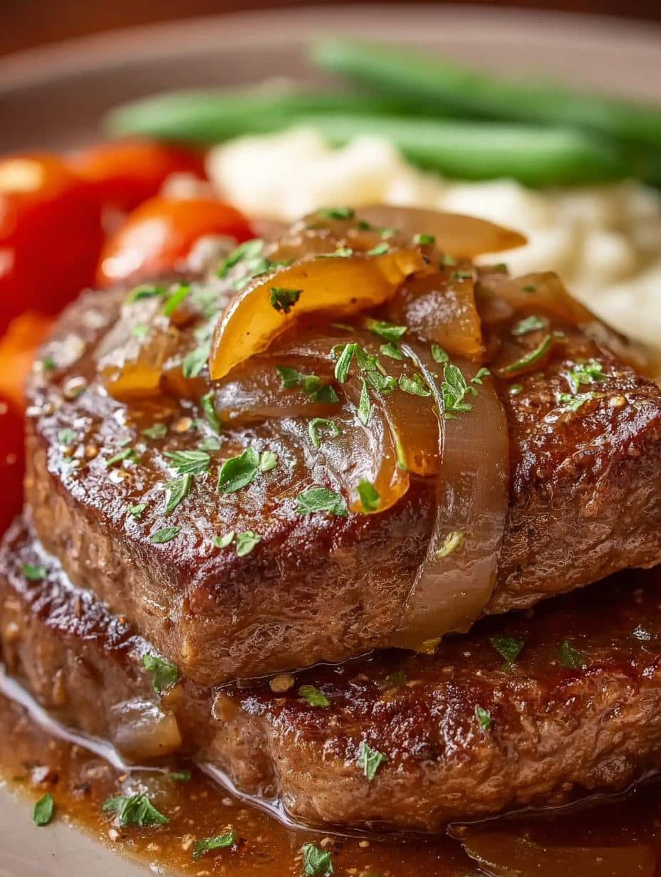 Best Crock Pot Cube Steak with Rich Gravy - Crock Pot Cube Steak - additional detail