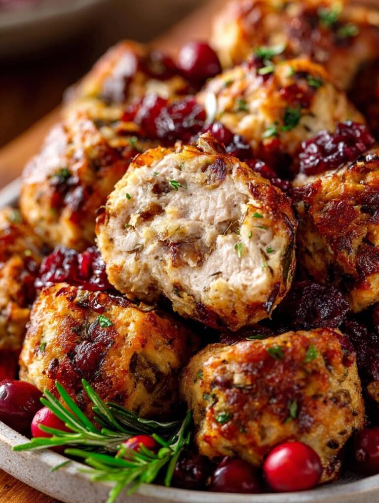 Festive Cranberry Turkey Stuffing