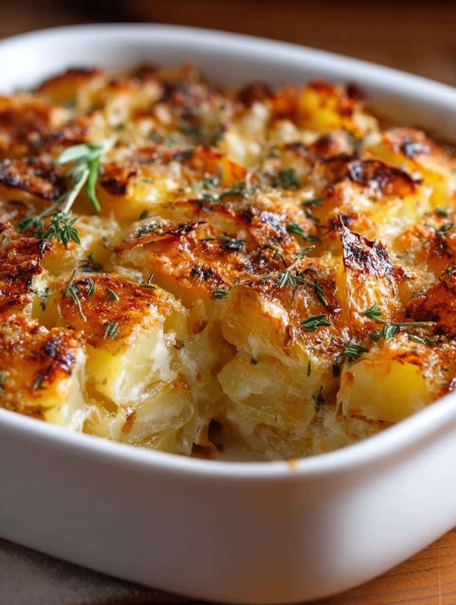 French Onion Potato Bake: 7 Comforting Layers of Flavor - French Onion Potato Bake - additional detail