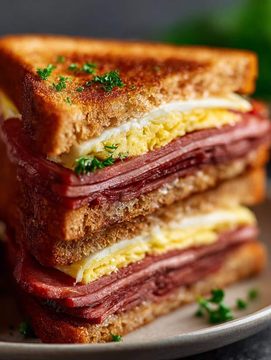 Fried Bologna Sandwich