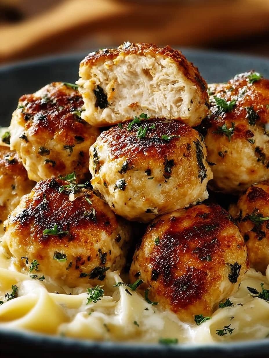 Garlic Butter Chicken Balls: 5 Delicious Reasons to Try - Close-up of golden brown Garlic Butter Chicken Balls