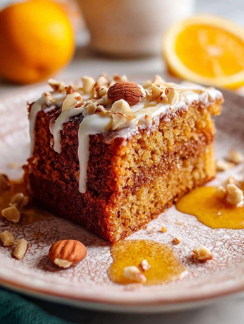 Honey Almond Cake Tishpishti