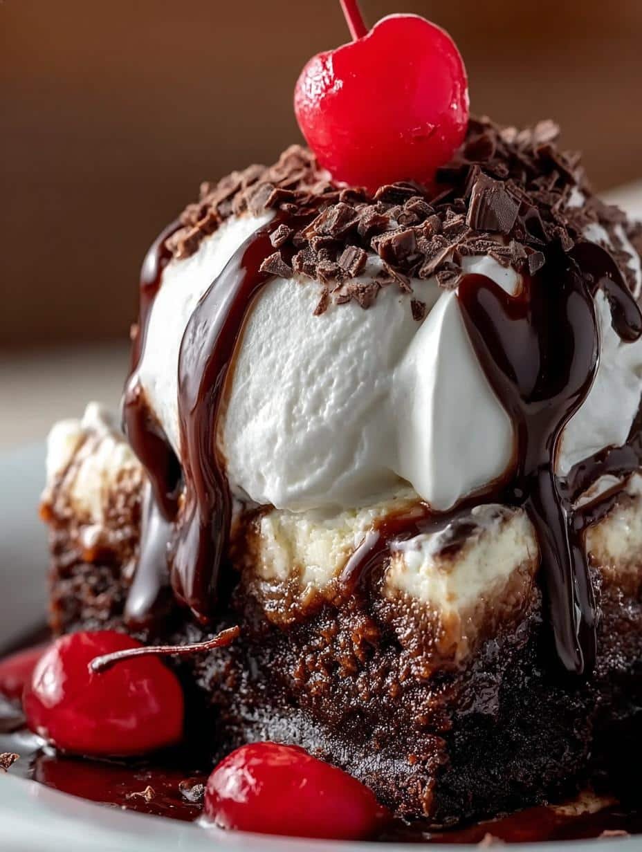 Hot Fudge Sundae Brownie
