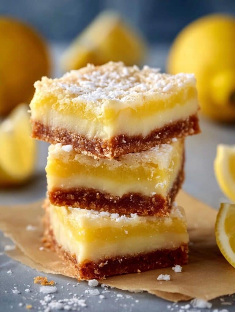 Lemon Brownies with Lemony