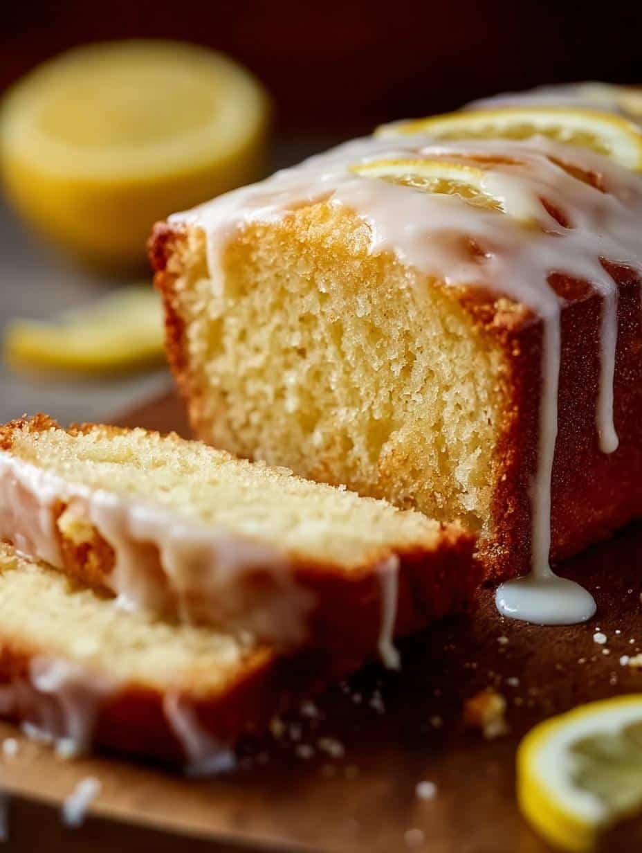 Deliciously moist Lemon Loaf Bread with a sweet glaze, perfect for a sunny afternoon treat
