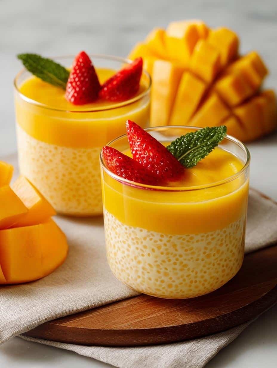 Mango Tapioca Pudding Mango