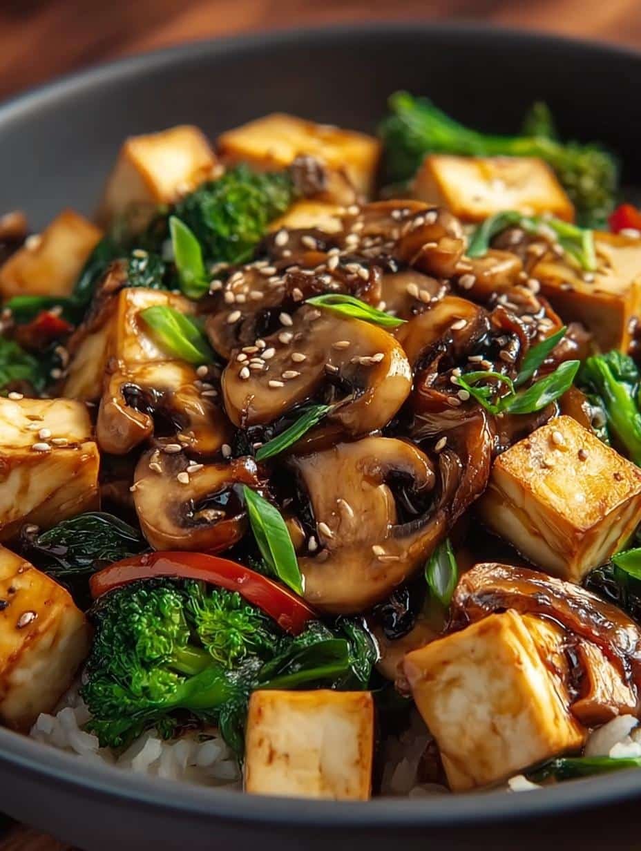 Mushroom Tofu Stir Fry