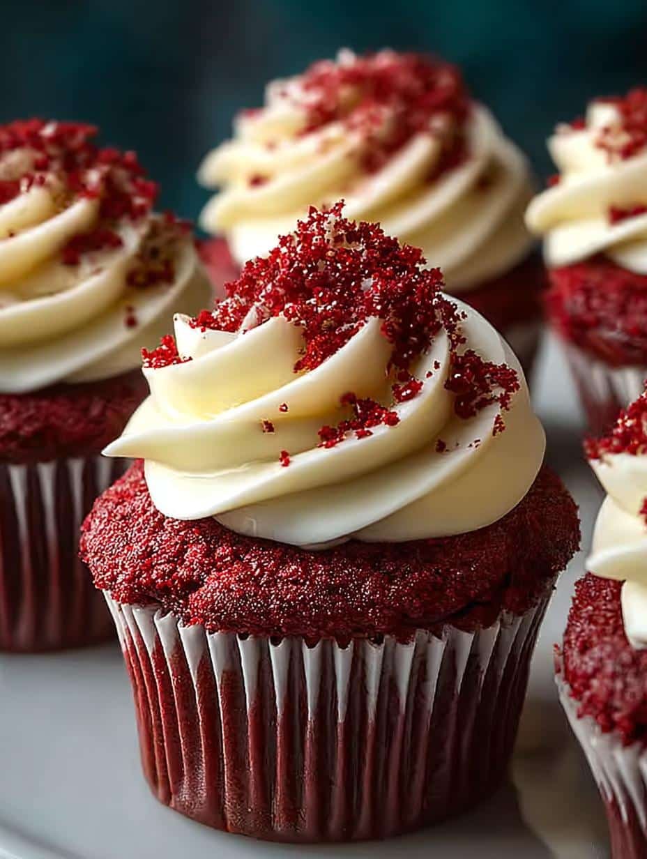 Red Velvet Cupcakes For a Romantic Celebration - Red Velvet Cupcakes For - main visual representation