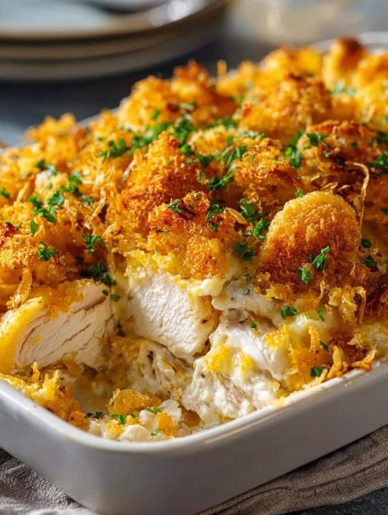 Ritz Cracker Chicken Casserole