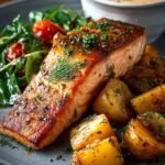 Seared Salmon with Roasted
