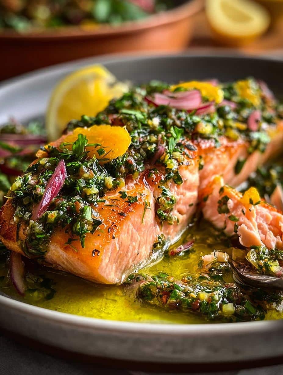 Slow Roasted Salmon with