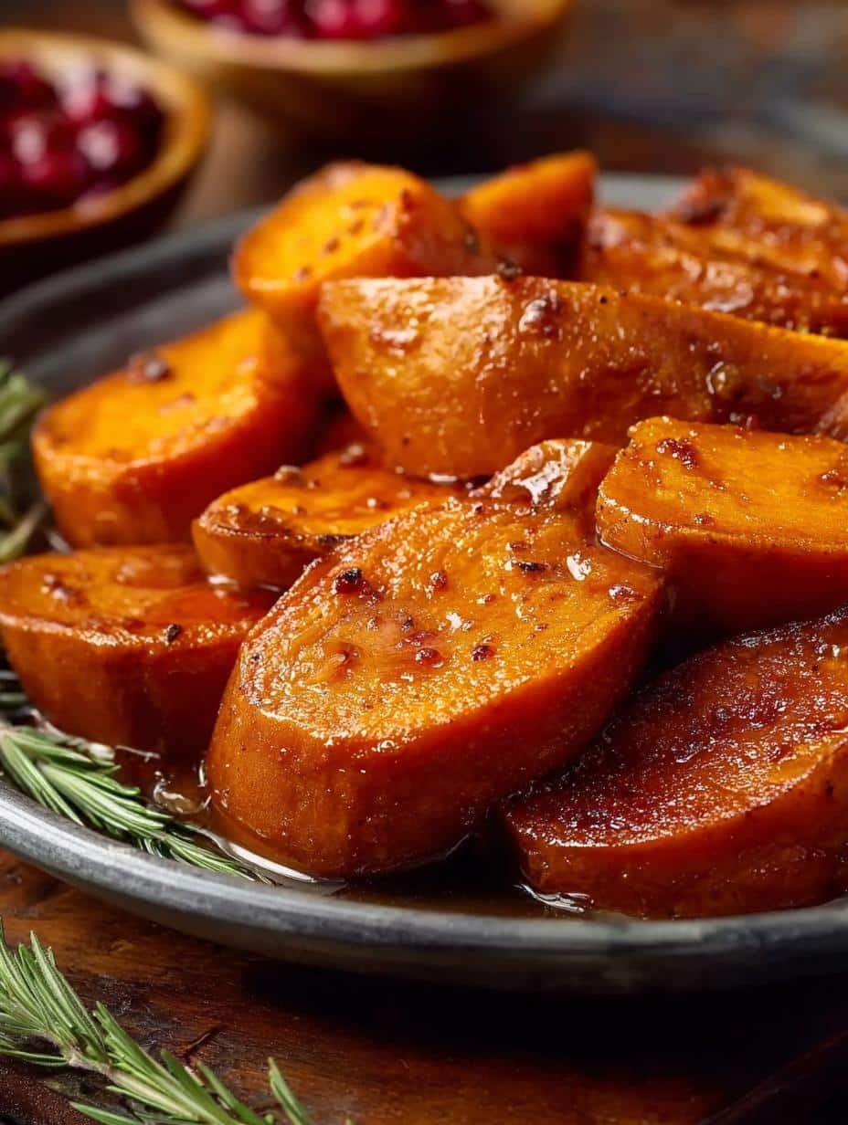 Delicious Southern Candied Sweet Potatoes in a serving dish, ready to be enjoyed