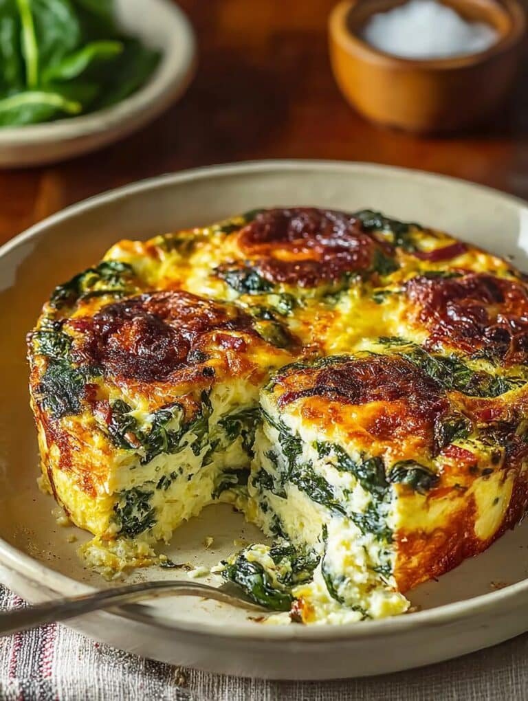 Spinach Florentine Breakfast Casserole