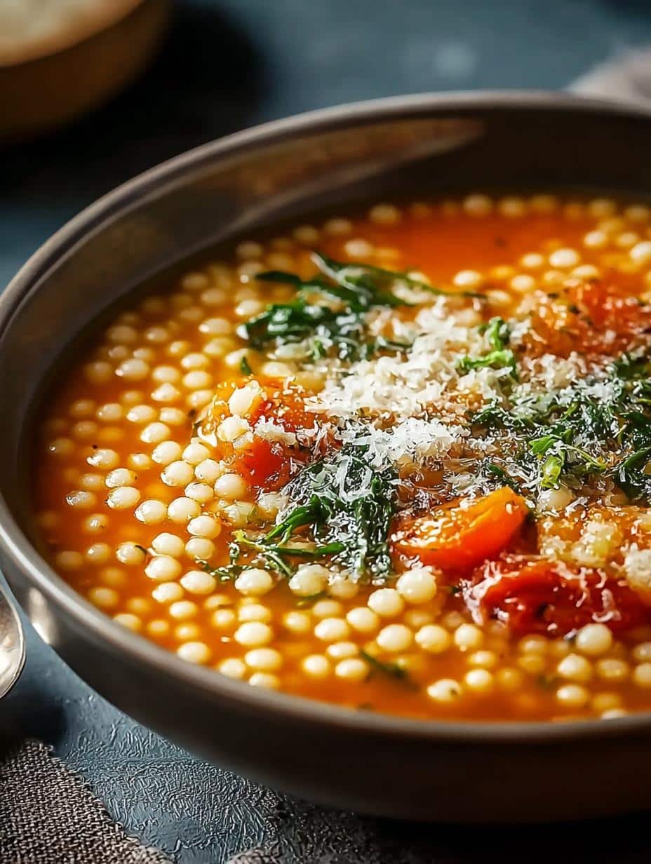 Traditional Italian Pastina Soup: 5 Comforting Recipes - A warm bowl of Traditional Italian Pastina Soup with tiny pasta and herbs, ready to be enjoyed.