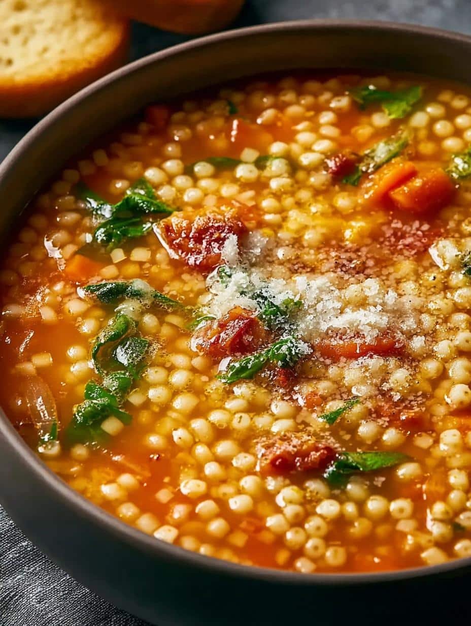 Traditional Italian Pastina Soup