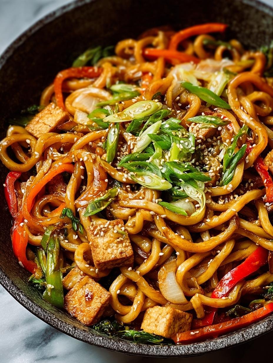 Vegan Yaki Udon Stir