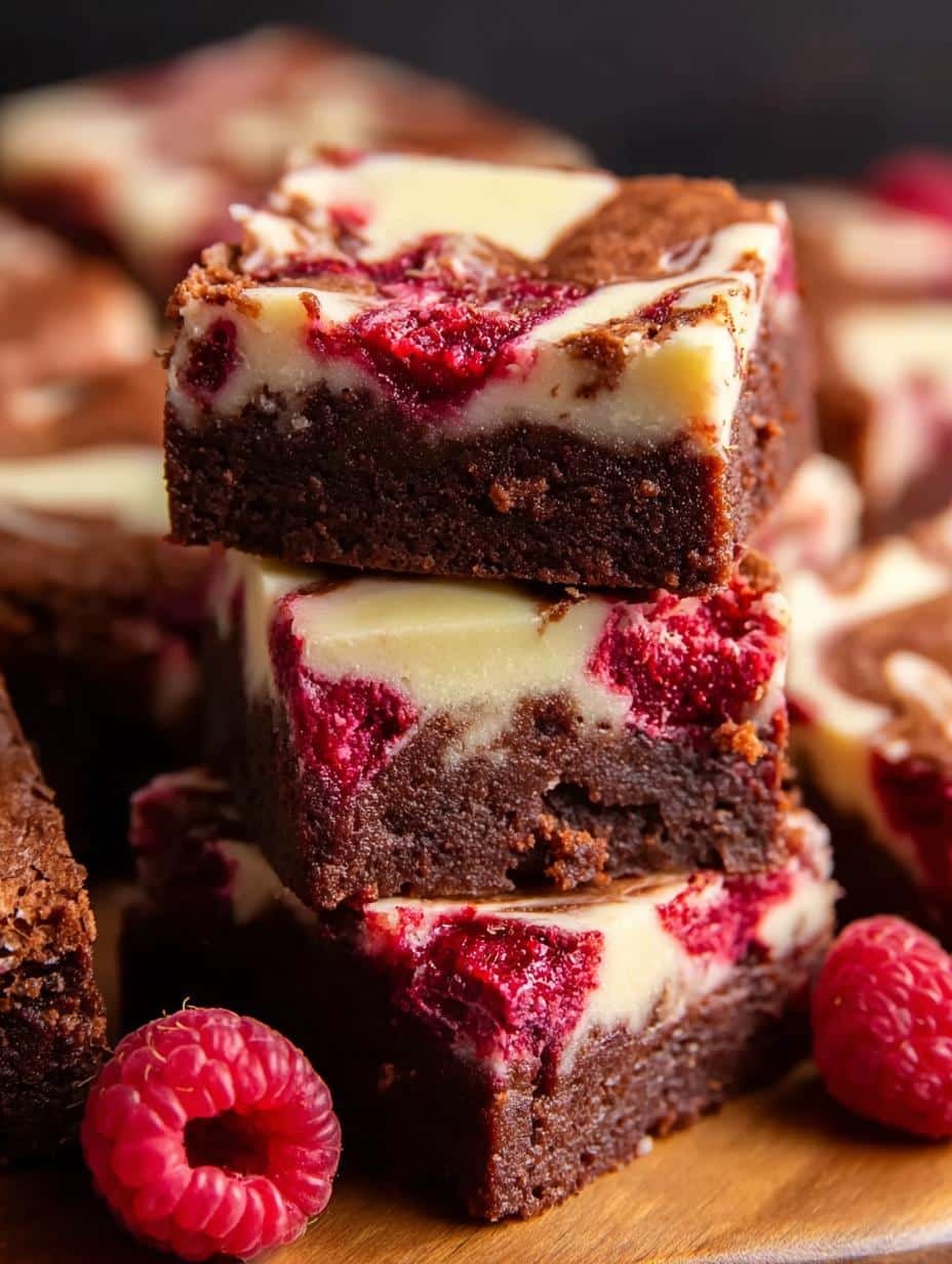 White Chocolate Raspberry Swirl Brownies: A Sweet Delight - White Chocolate Raspberry Swirl - additional detail