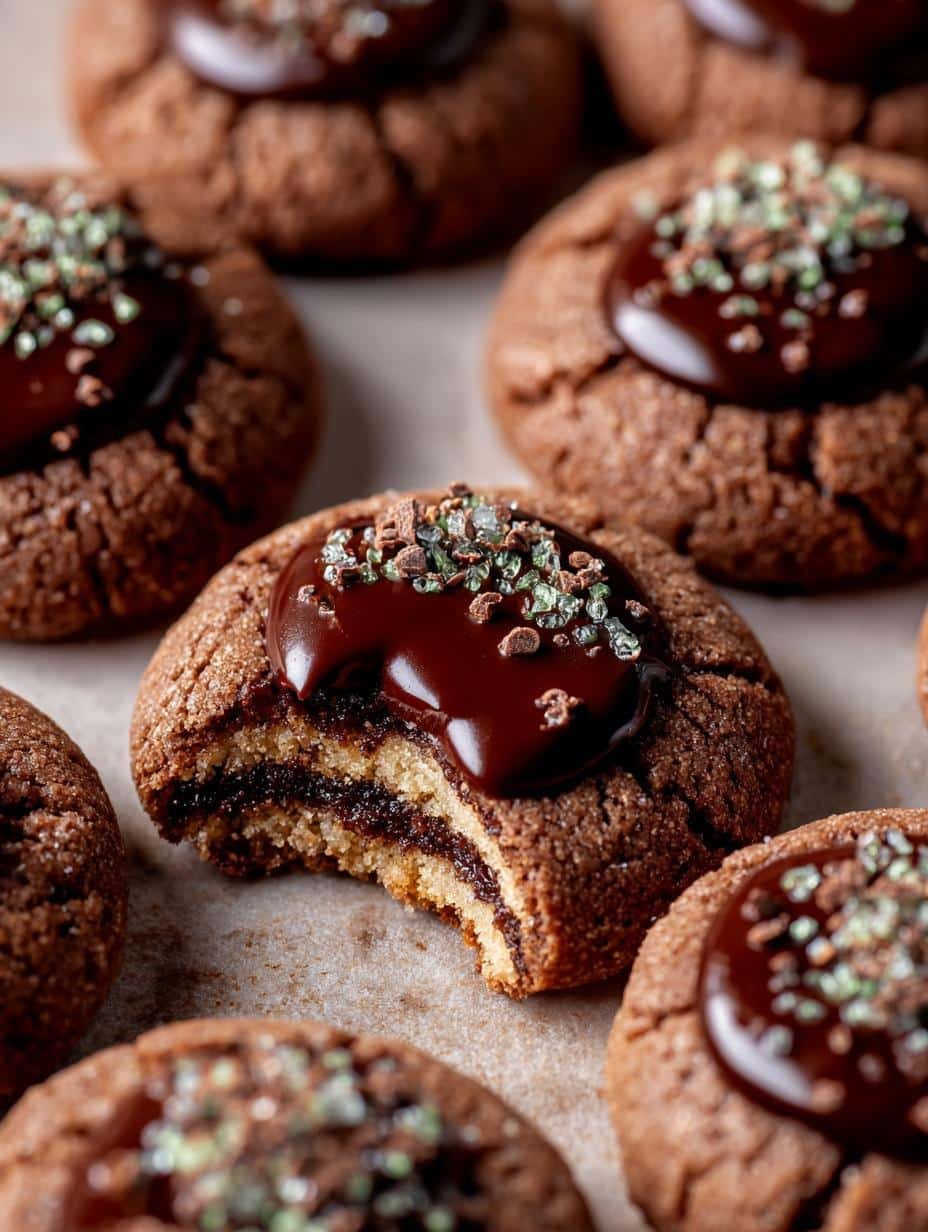 Delicious ?utm Source=rss&utm Medium=rss&utm Campaign=chocolate cookies with ganache and sprinkles on a white plate