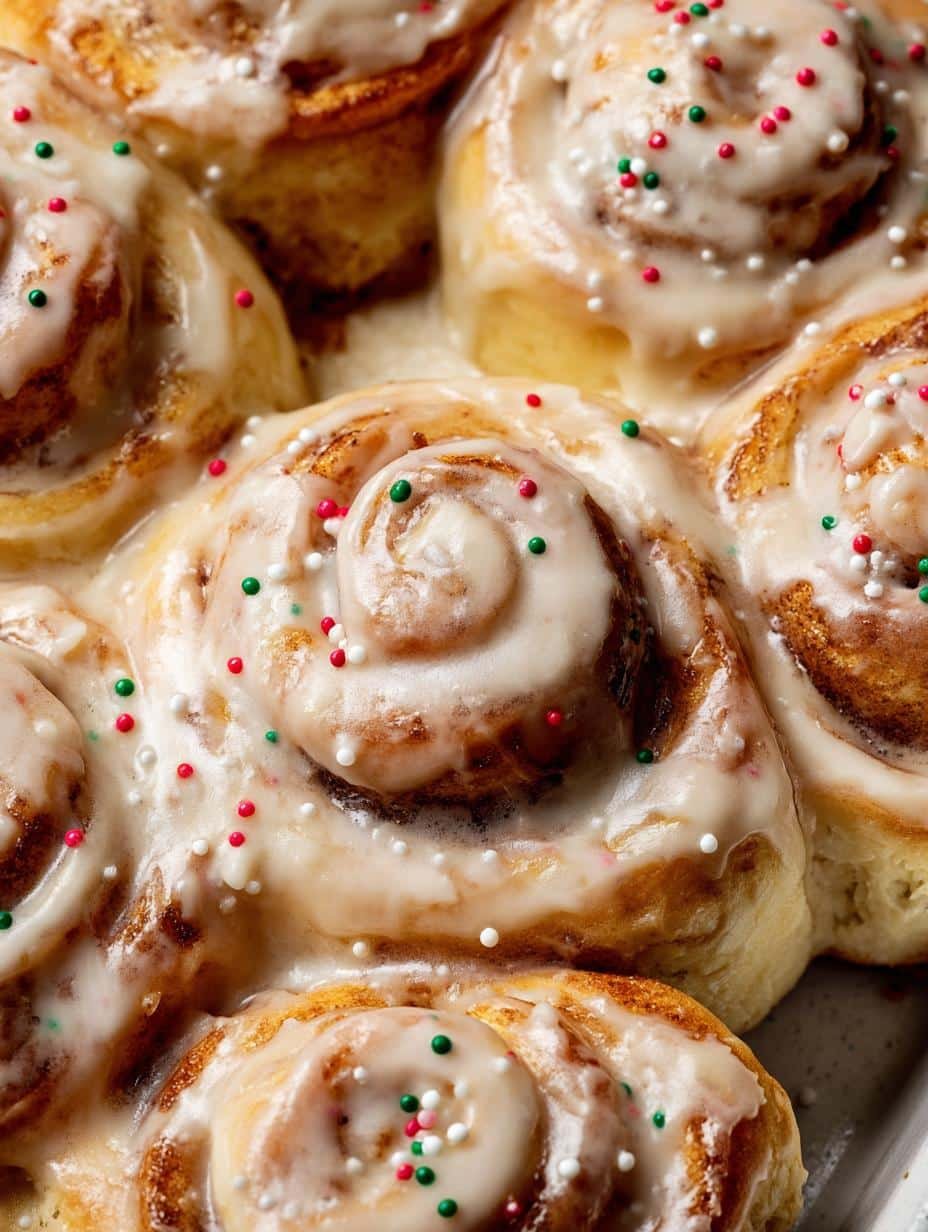 Delicious ?sugar Cookie Cinnamon Rolls That Will Delight You with creamy icing and festive sprinkles