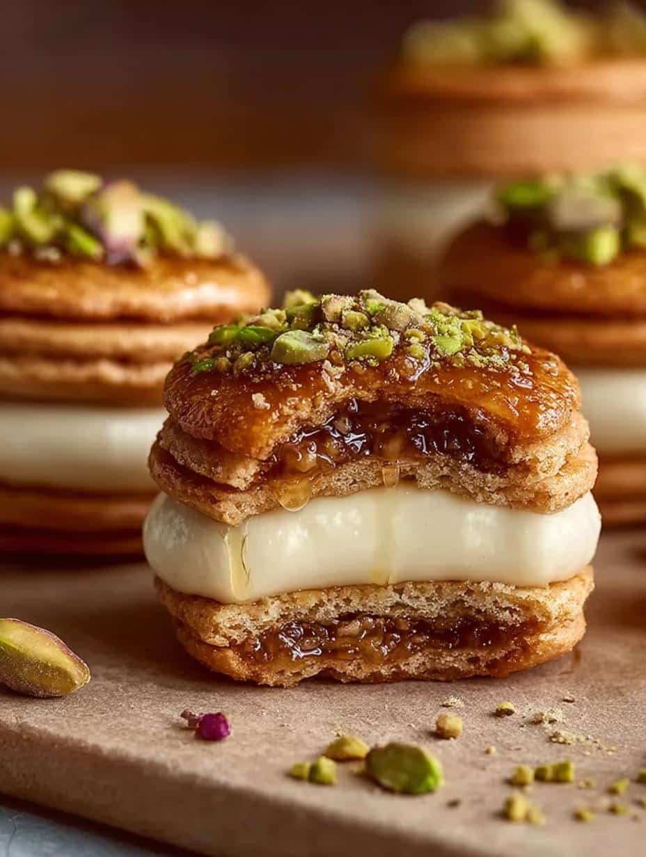 Baklava Cream Sandwich Cookies