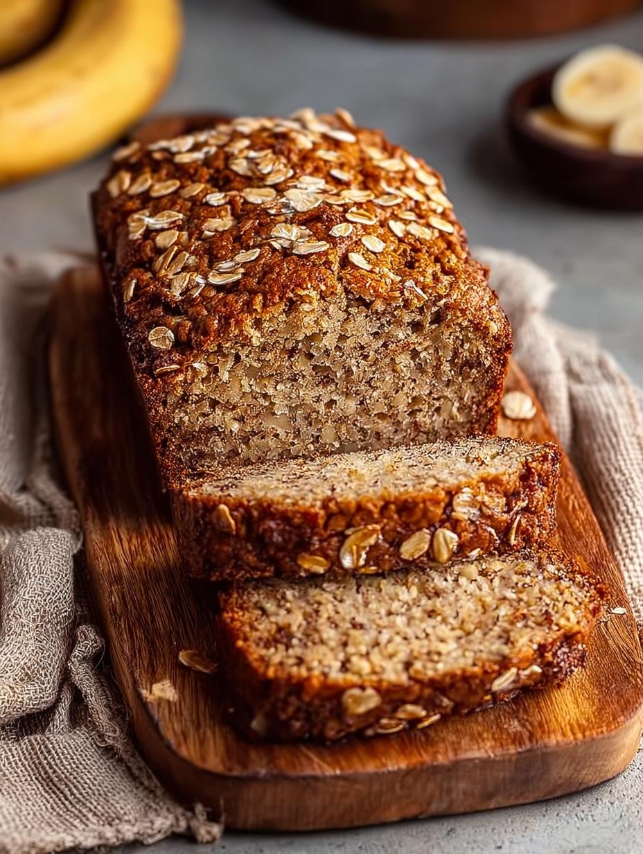 Delicious Banana Bread with Oat Topping Recipe - Banana Bread with Oat - additional detail