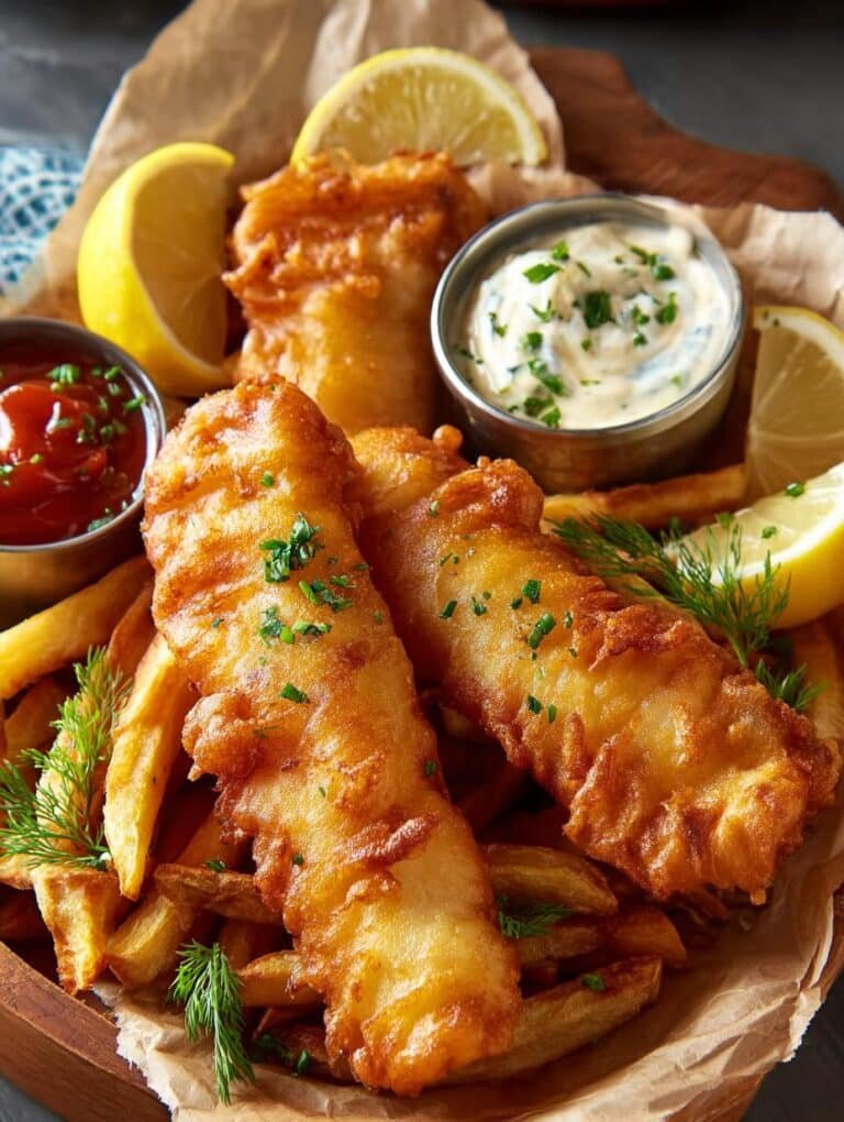 Beer Battered Fish Chips