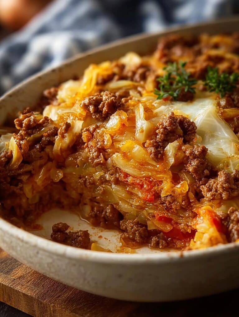 Budget Ground Beef Cabbage