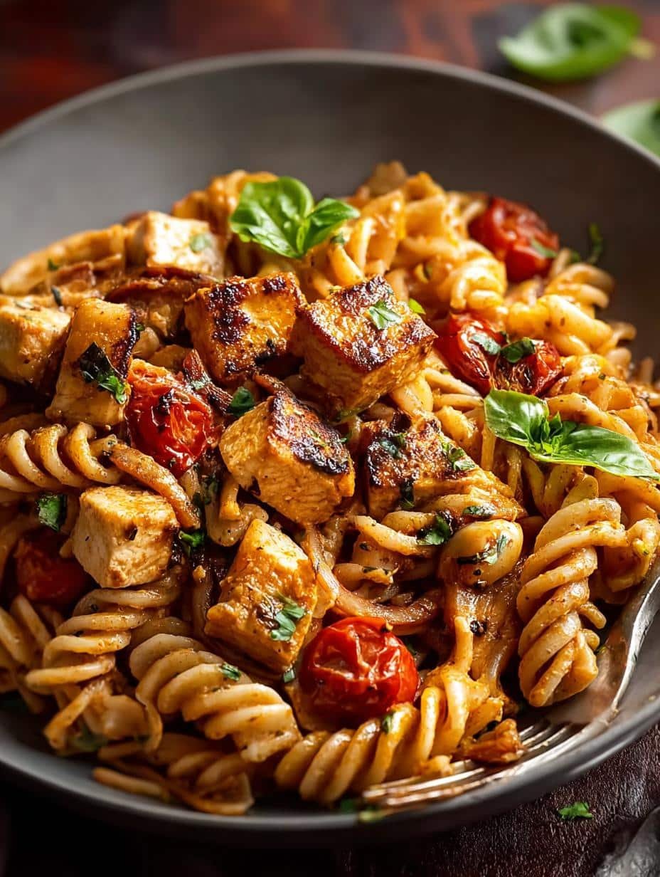 Delicious Cajun Chicken Pasta Incredible with creamy sauce and tender chicken
