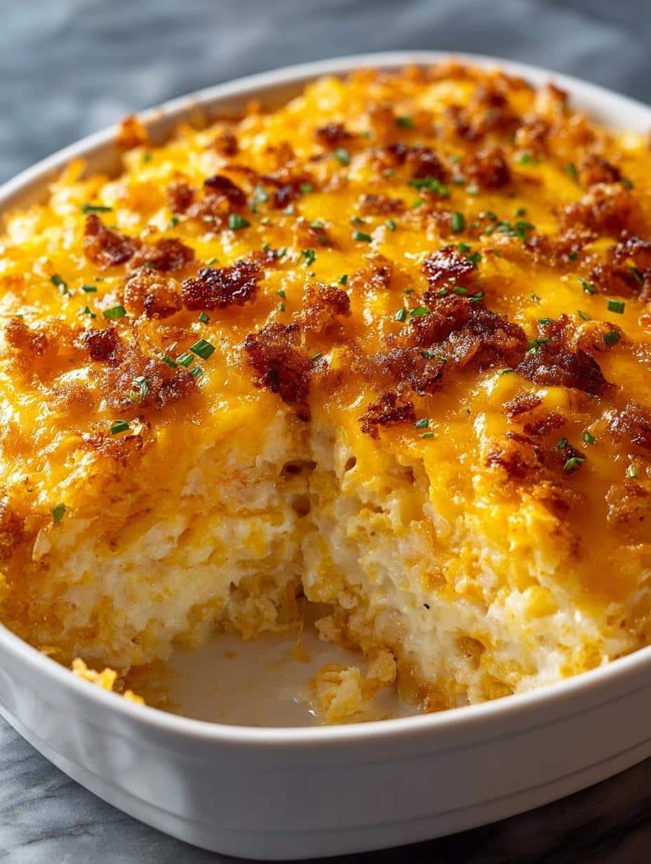 Deliciously Cheesy Hashbrown Casserole Recipe You’ll Love - Cheesy Hashbrown Casserole - additional detail