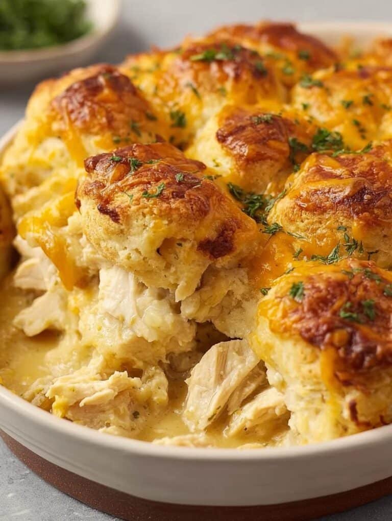 Chicken Bubble Biscuit Casserole
