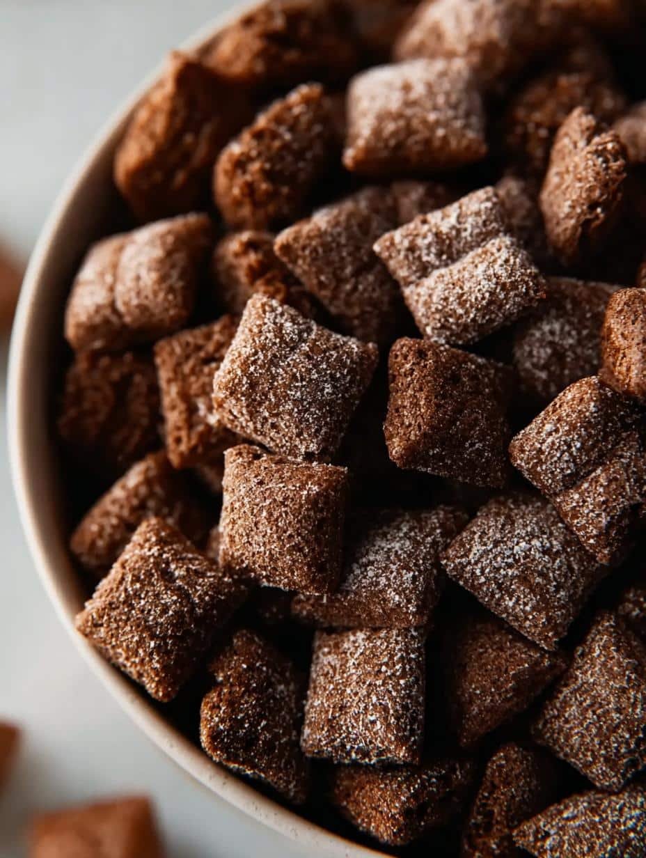 Double Chocolate Brownie Puppy Treats for Happy Dogs - close-up of a dog enjoying a brownie treat