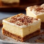 Eggnog Cheesecake Bars